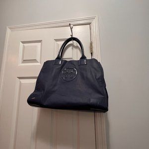 Tory Burch blue Ella tote shoulder bag